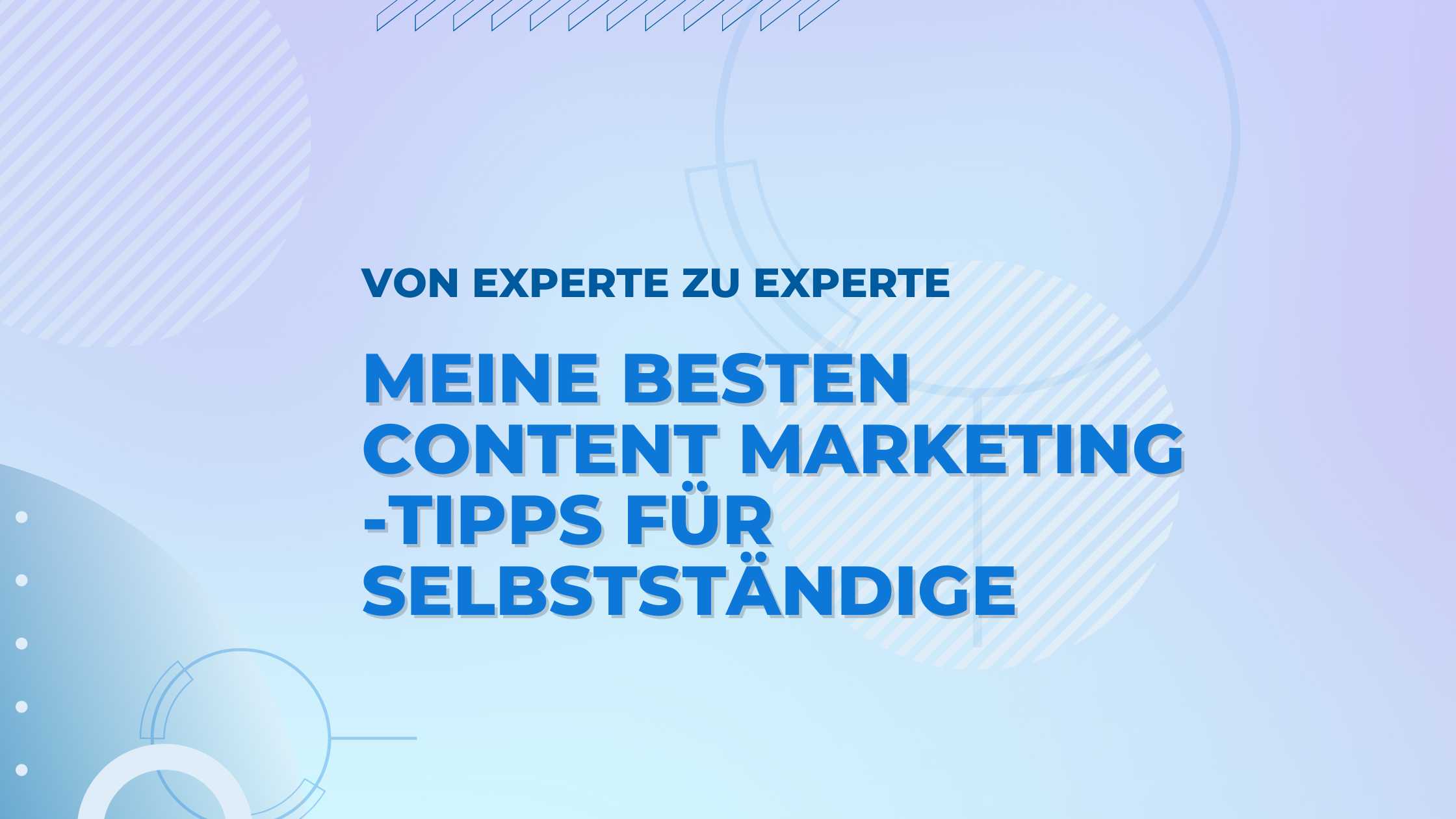 8 praxiserprobte Tipps von Content Marketing-Experten. Eine starke Grundlage, um dein Geschäft mit zielgerichteten Inhalten voranzubringen.